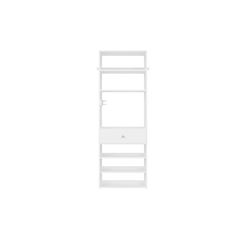 Grid 25.13'' Closet System, White