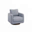 Fauteuil d'appoint pivotant en tissu Boucle-207165185