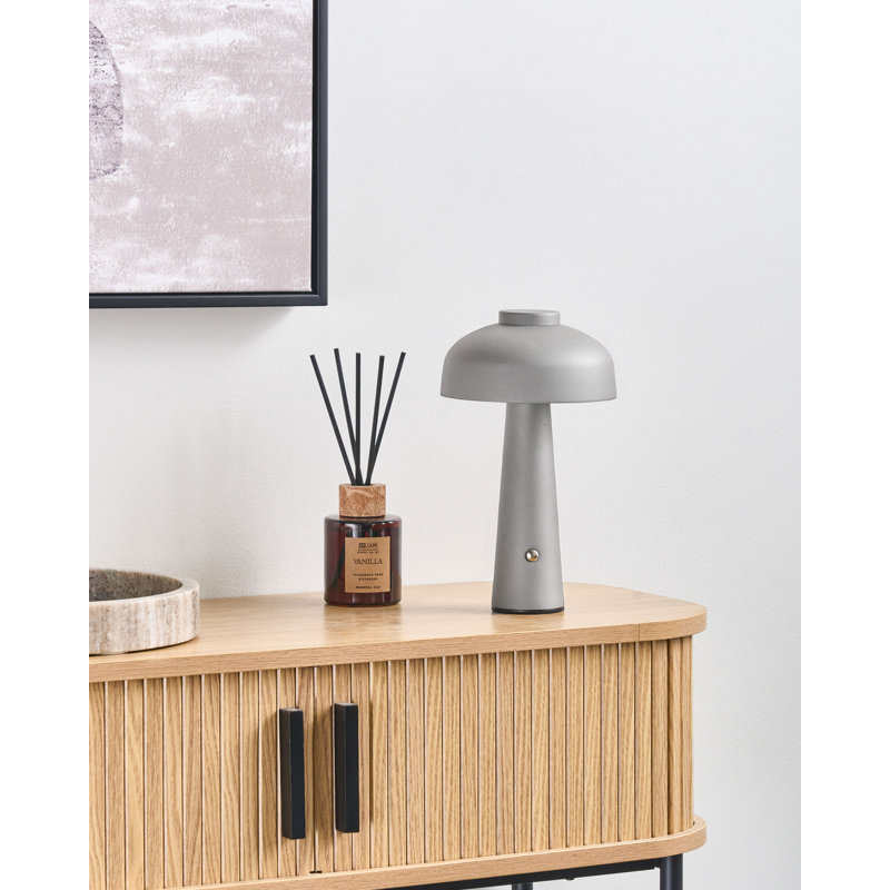 Wireless LED Table Lamp AGUSAN With Dimmer Metal Grey, Grey