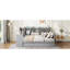 Lit de jour en bois avec 3 tiroirs, ports USB et bureau-1404238499