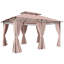 Kattie 4 x 3m Steel Gazebo