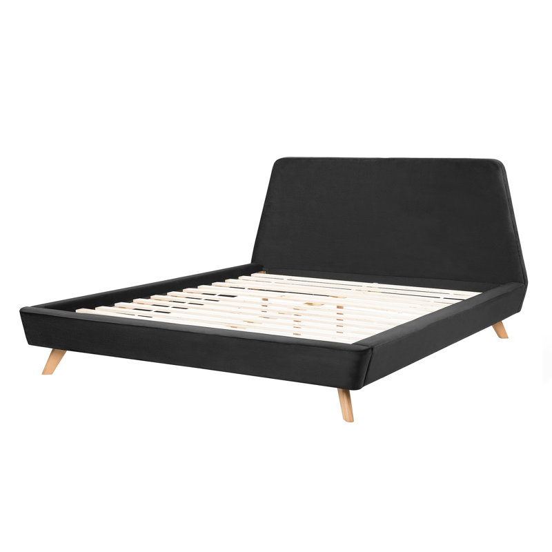 Kingsbridge Upholstered Velvet Sleigh Bed, Super King (6')