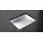 Lavabo de salle de bain encastré en résine 19,7 po x 16,5 po Badeloft UB-04-M-G blanc brillant-71992042