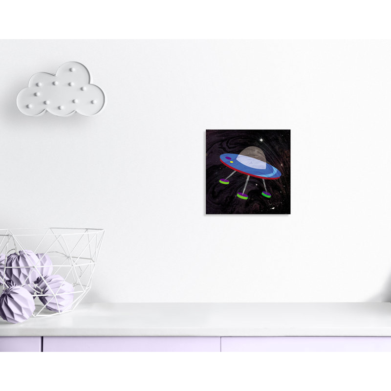 «Spaceship Adventure Four», art sur toile, H 16 po x l 16 po x P 1,5 po