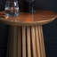 Solid Wood Abstract End Table