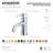 Kingston Brass Concord Single-Handle 1-Hole Deck Mount Bathroom Faucet with Push Pop-Up-29273602