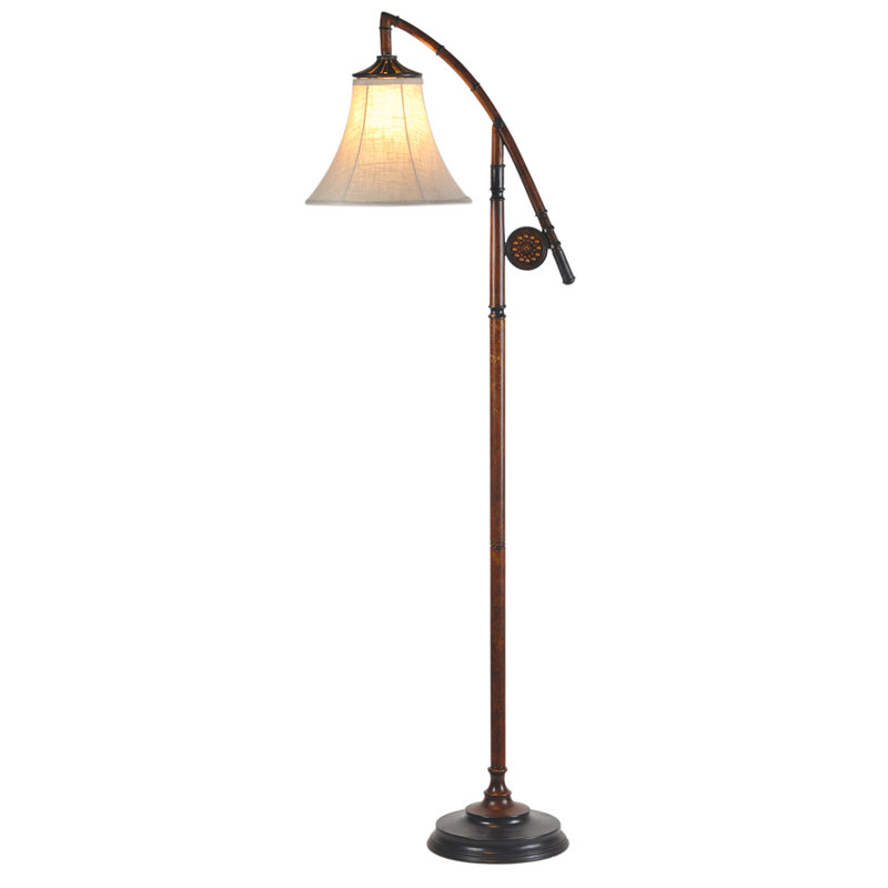 Haltwhistle 64'' Brown Arched Floor Lamp