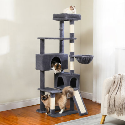 Tour pour chat 60,6 pouces à plusieurs niveaux