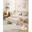 Double Bed Frame with Upholstered Headboard-413446642