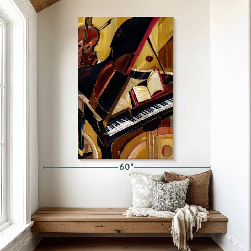 Abarca Abstract Piano II, 51" H x 34" W