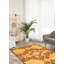 Tapis décoratif en laine noué à la main de conception unique 3 pi 3 po x 5 pi 1 po Detrich en brun foncé/beige