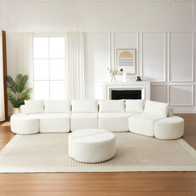 Ensemble de canapé modulaire en tissu chenille
