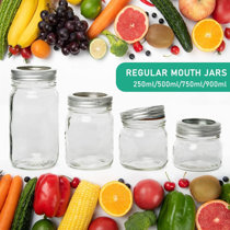 8pcs REGULAR Mouth Mason Jar Lids For Ball, Kerr And More, Only Lids,  Colored Plastic Storage Caps For Mason/Canning Jars, Leak-Proof Storage  Caps, Ki