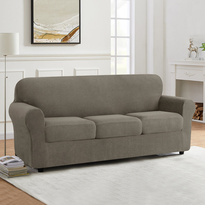 Housse pour canapé Pizarro, Mélange de polyester vert olive