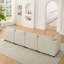 Canapé modulaire Comfy Cloud Couch 4 places avec 2 repose-pieds, canapé-lit en chenille et siège profond avec coussins décoratifs pour le salon-27119493