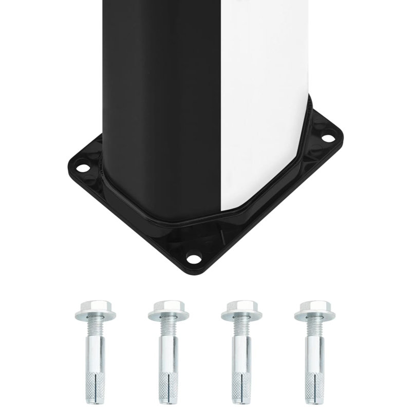 Jowers 217cm H Solar Powered Temperature Controlled Plastic Freestanding Outdoor Shower and Footwash Spout, Black/Silver