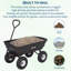 272 kg Heavy-Duty Poly Garden Dump Cart with Pneumatic Tyres and Quick-Release Bed for Lawn and Yard Work