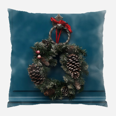 Canvas Outdoor Reversible Throw Pillow