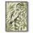 Retro Parlor Heron I Framed Print - Solid Wood-146740980