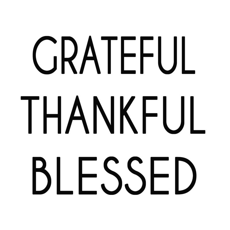 " Grateful Thankful Blessed 2 ", 20" H x 20" W  