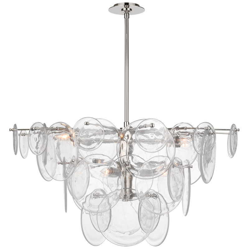 Loire 9 - Light Chandelier, Polished Nickel