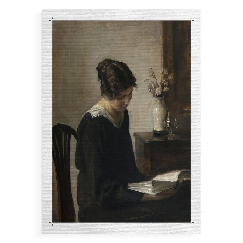Impression de portrait rétro CXLIV - reproduction de toile seulement - non encadrée, H 36 po x l 24 po