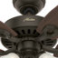Ventilateur de plafond standard à 5 pales de 52 po avec chaîne de traction et ensemble d'éclairage inclus Builder Plus-23681158
