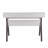 Contemporary Desk, Gray & White Wood