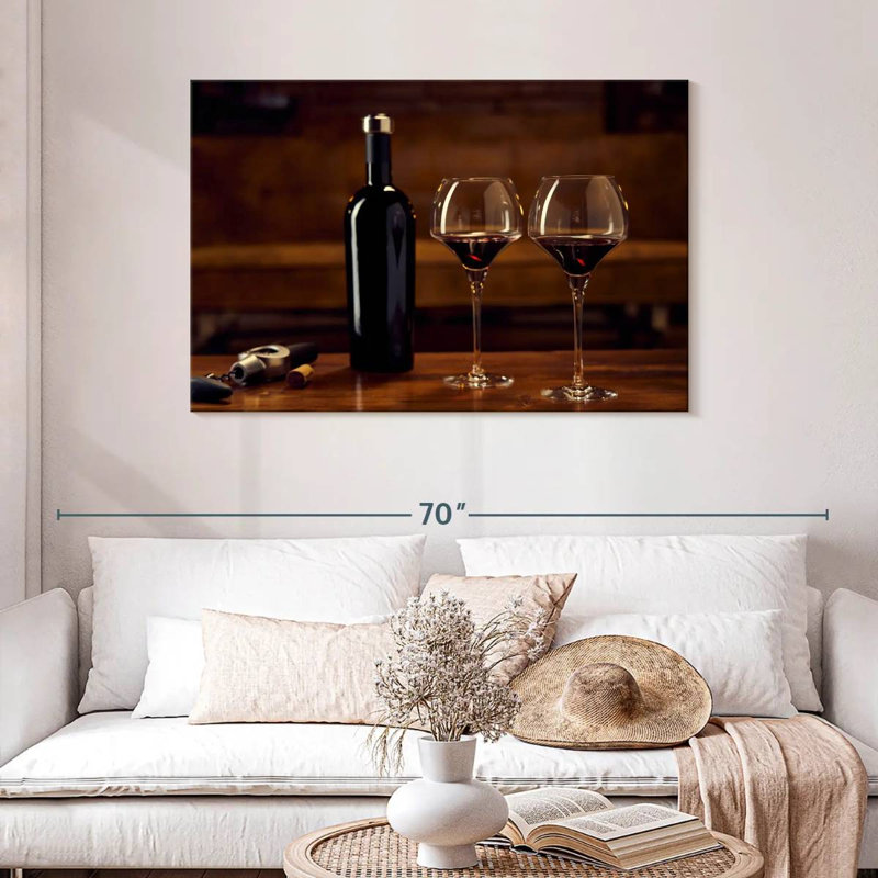 Yarlin Red Wine Drinking, 30" H x 45" W