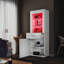 60*35*165cm LED Colorful Lighting Display Cabinet with High Brightness, Adjustable Shelves-461615686