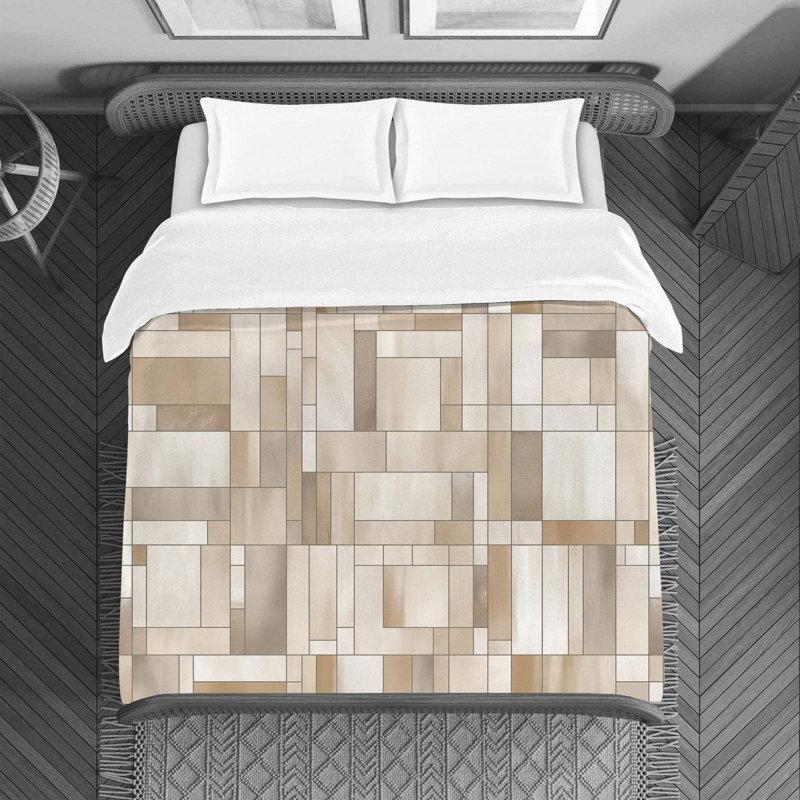 Housse de couette Polonia Mondrian, Housse de couette pour grand lit