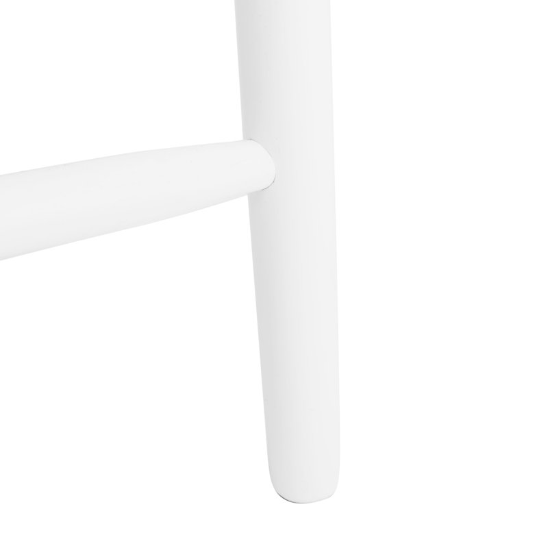 Birdia Solid Wood Counter Stool, White, Counter Stool (24" Seat Height)