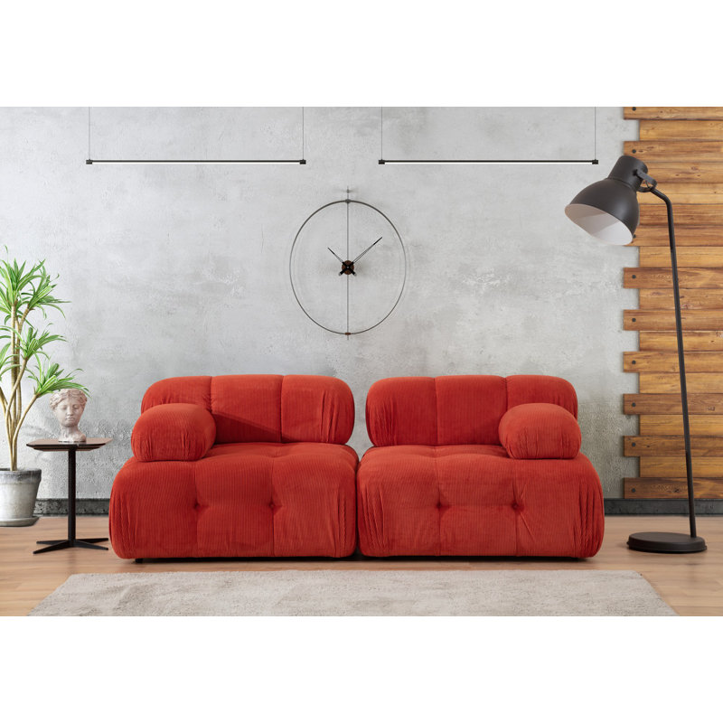 2-Seat Sofa, Orange