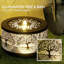 Fontaine d'extérieur avec lumières DEL