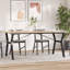 vidaXL Dining Table Y-Frame Solid Wood Pine and Steel-105676202