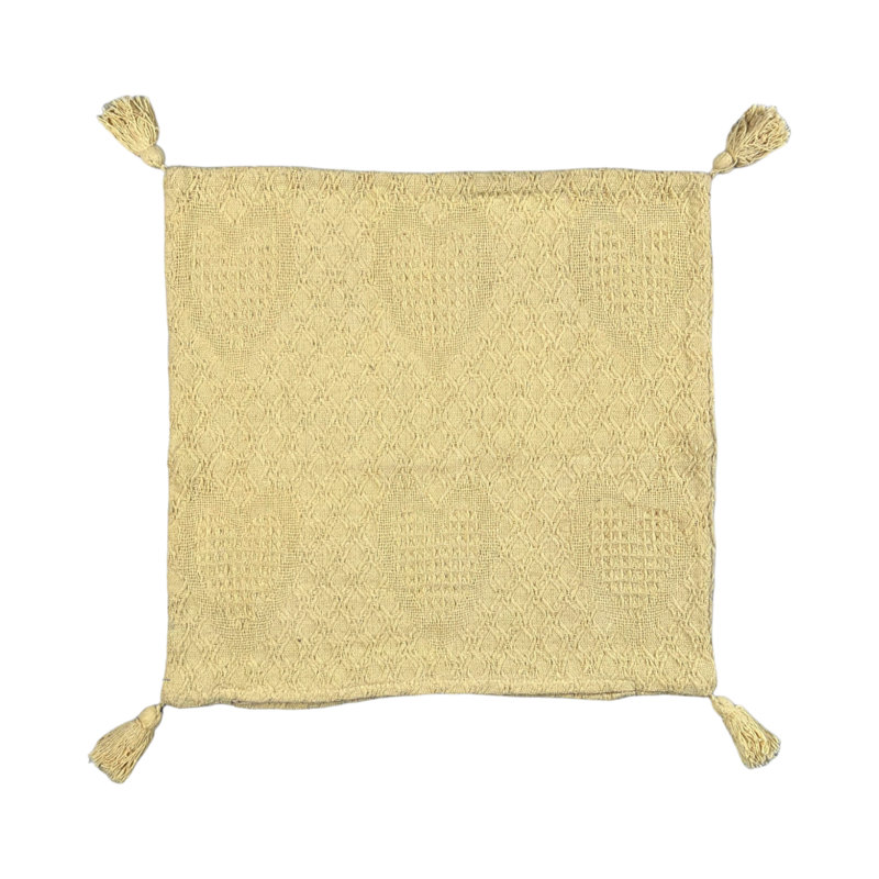 Canishia Beige Square Cushion