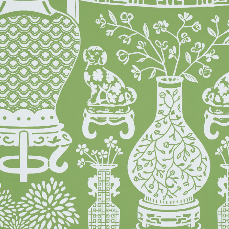 Papier peint Hellene, Vert