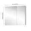 Armoire de salle de bain à miroir murale 30 po en bois d'ingénierie de style blanc 2 en 1 avec maquillage intégré et rangement pour les cheveux ou les brosses à dents encastrées à tablettes multiples