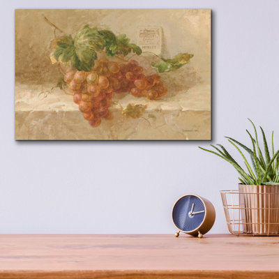 «Merlot Grapes» par Danhui Nai, art mural en verre acrylique