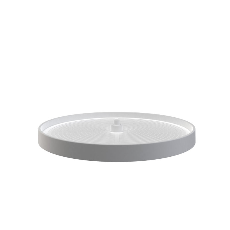 Rev-A-Shelf Polymer Full Circle 1-Shelf Lazy Susan with Bottom Mount Hardware for Corner Base Cabinets, 24" W