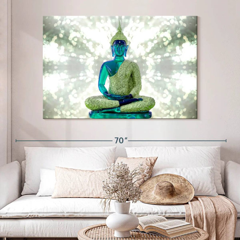 Leisha Emerald Buddha, 34" H x 51" W