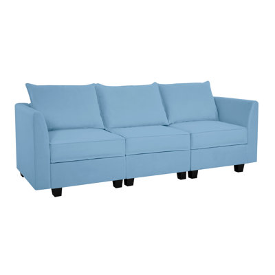 Canapé confortable avec repose-pieds triple Marchelo