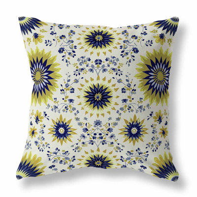 Delightful Dandelions Outdoor Reversible Throw Pillow