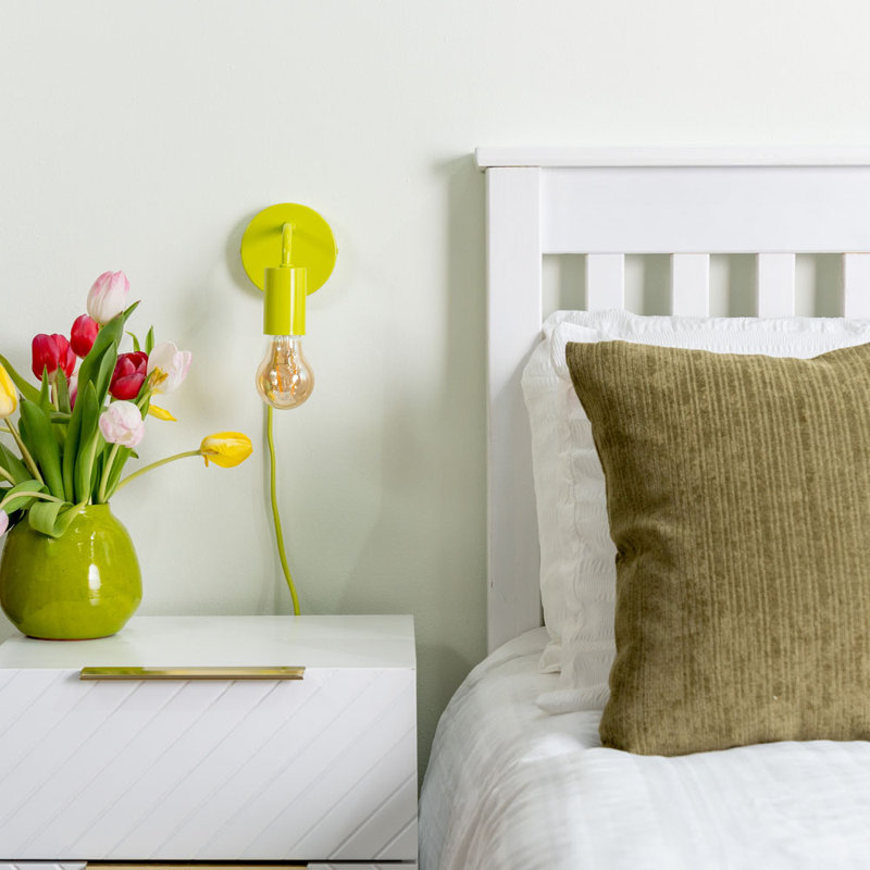 Carmala Plug-in Armed Sconce, No, Lime Green, 1