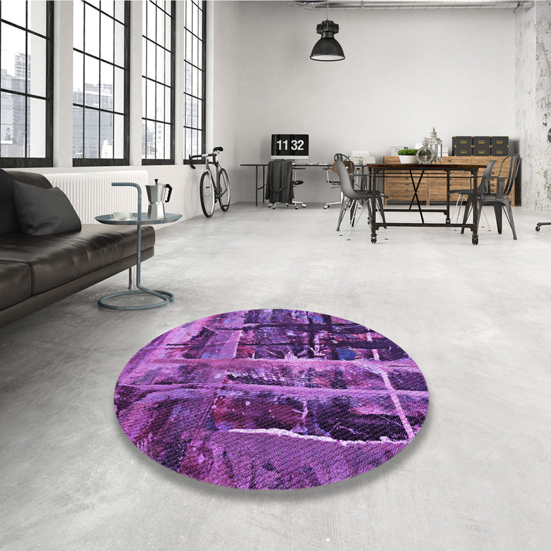 Abstract Indoor Rug, Round 3'