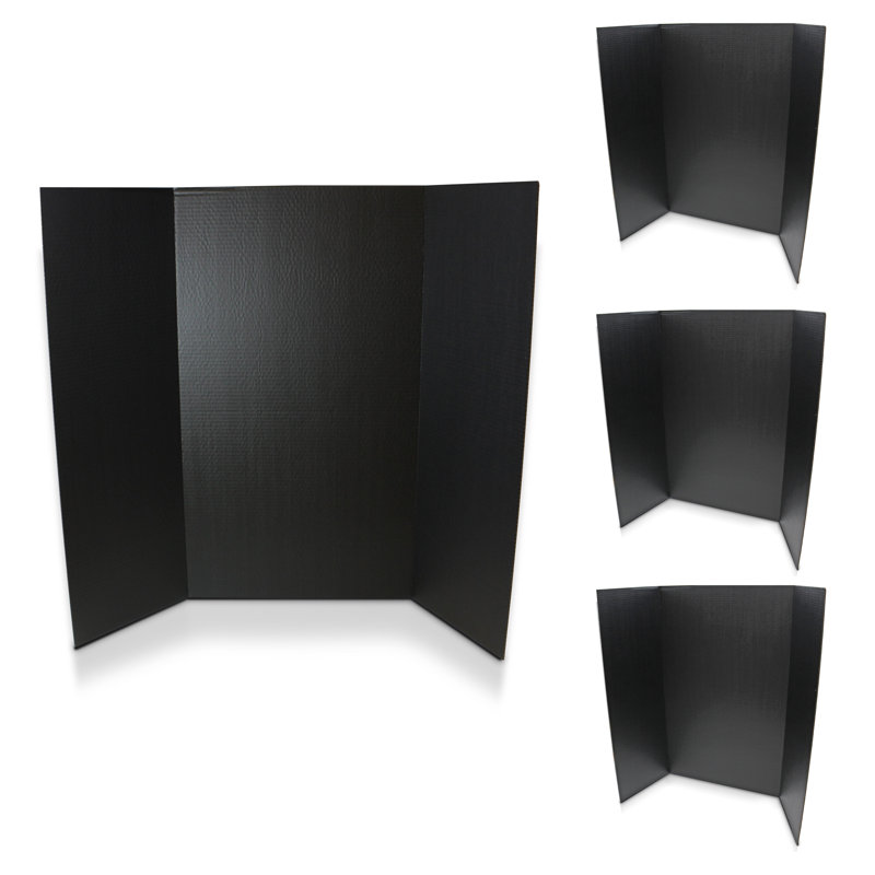 Flipside Products Freestanding Booth Display, Black