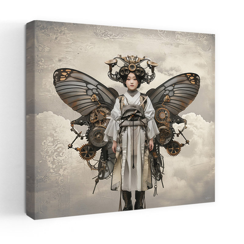 Steampunk Butterfly Woman, H 18 po x l 18 po