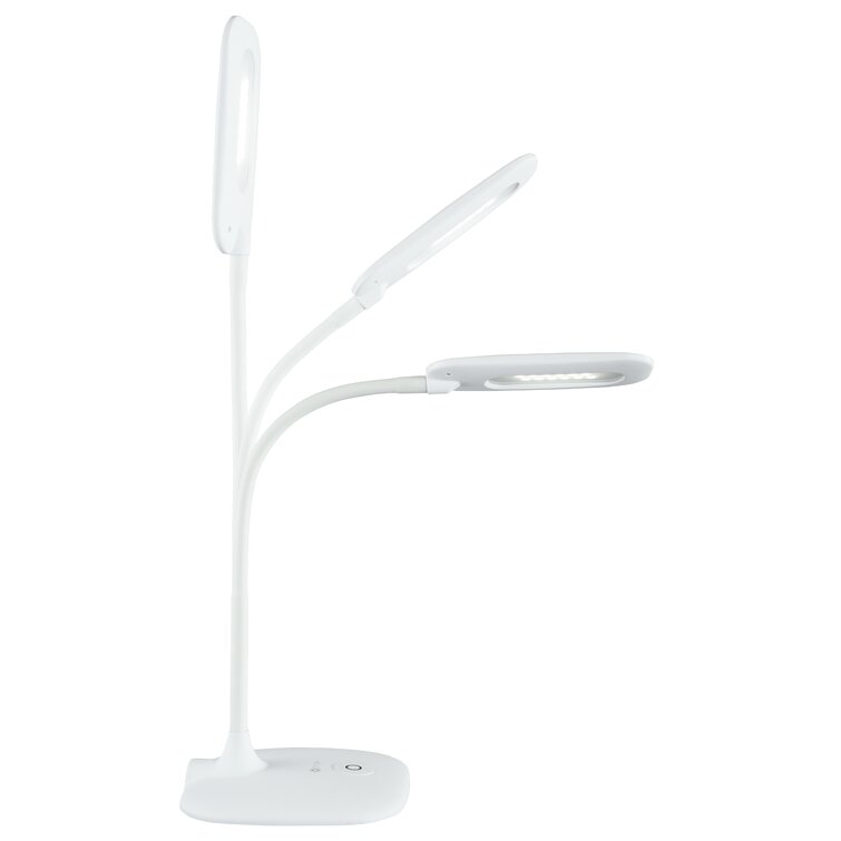 OttLite LED Soft Touch Desk Lamp Brightness Settings Adjustable Flexible  Neck  Touch Controls  Reviews Wayfair