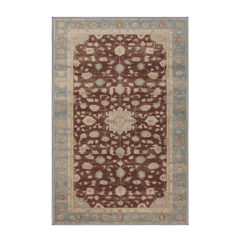 Tapis gris lavable à la machine, Rectangulaire 2 pi x 3 pi