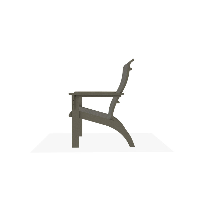 Adirondack MGP Polymer Outdoor Lounge Chair, Storm, Burke